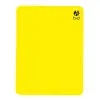 b+d umpire's card, FIFA size, yellow