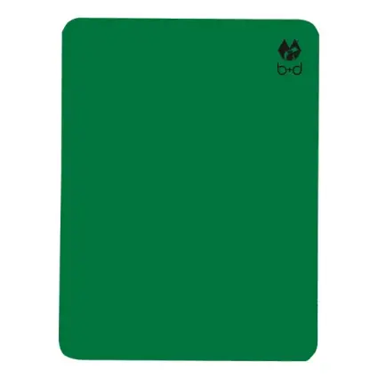 b+d umpire's card, 12 x 9 cm, green