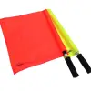 Cawila umpire's flags, 2 pcs set, yellow and red flag